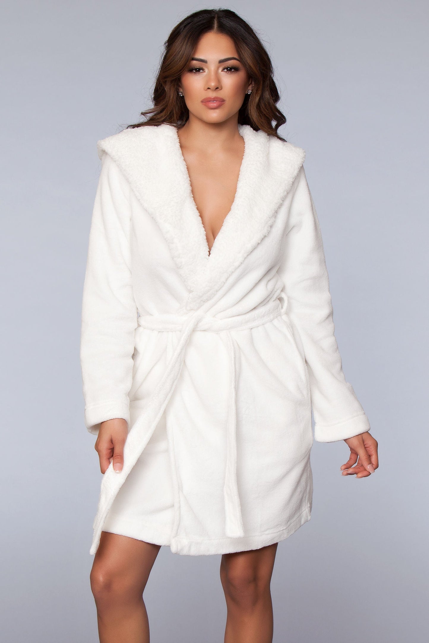 1817 Janet Plush Fleece Color Block Robe-6