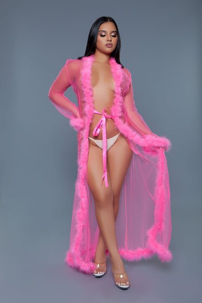BW1650 Marabou Robe-9